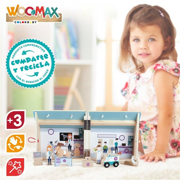 Playset Woomax Vet 9 Pieces 4 Units 19 x 18 x 19 cm