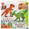 Set of 2 Dinosaurs PlayGo 15 Pieces 6 Units 14,5 x 9,5 x 5 cm Dinosaurs For painting