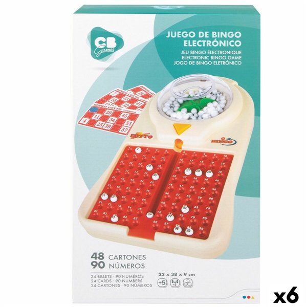 Automatic Bingo CB Games Cardboard Plastic (6 Units)
