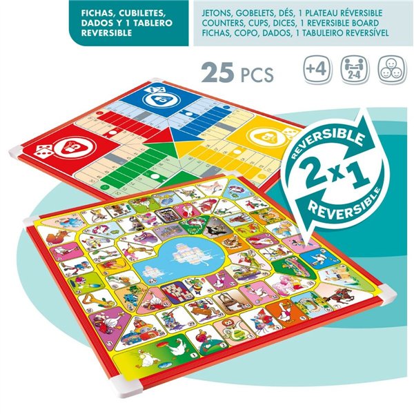 Parchís and Oca Board CB Games 32 x 32 x 1 cm (25 Pieces) (6 Units)