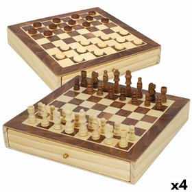Chess and Checkers Board CB Games Wood Drawer (4 Units)