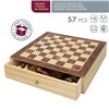 Chess and Checkers Board CB Games Wood Drawer (4 Units)