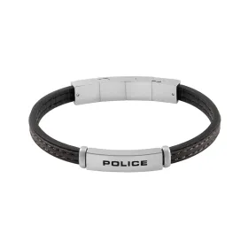 Miesten rannekorut Police PEAGB0079202 Ruostumaton teräs Musta