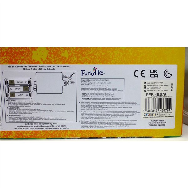 Dinosaur Funville T-Rex 2 Units 45 x 28 x 15 cm