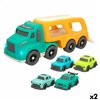 Truck Carrier and Cars Motor Town Light Sound 32,5 x 13 x 10,5 cm (2 Units)