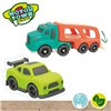 Truck Carrier and Cars Motor Town Light Sound 32,5 x 13 x 10,5 cm (2 Units)