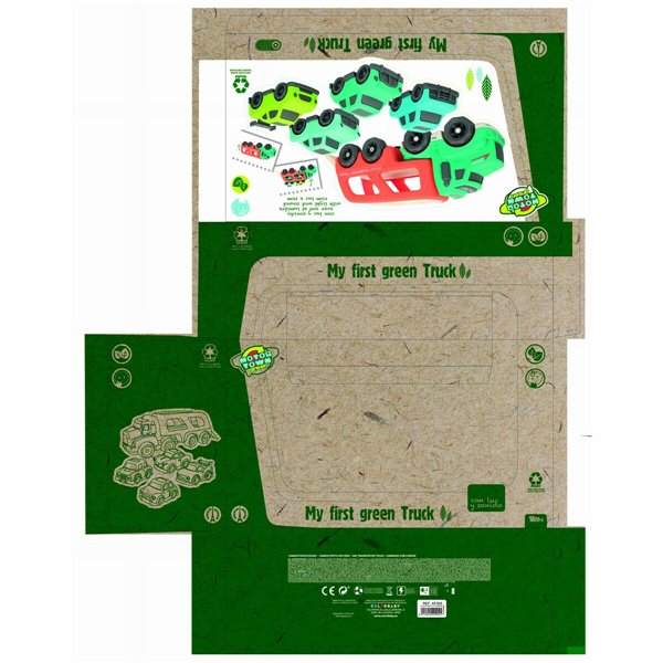 Truck Carrier and Cars Motor Town Light Sound 32,5 x 13 x 10,5 cm (2 Units)