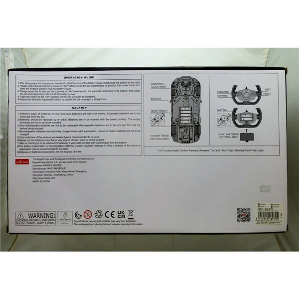 Remote-Controlled Car Bugatti Divo 1:14 Dark grey (2 Units)