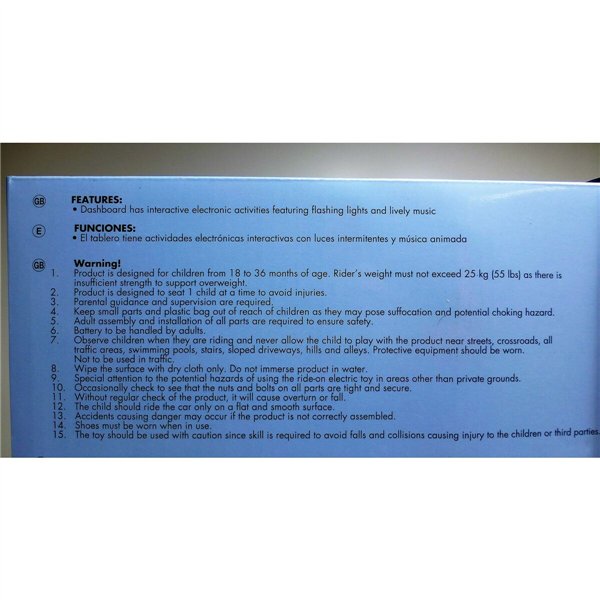 Children's Electric Car Toy Story Battery Little Plane 6 V