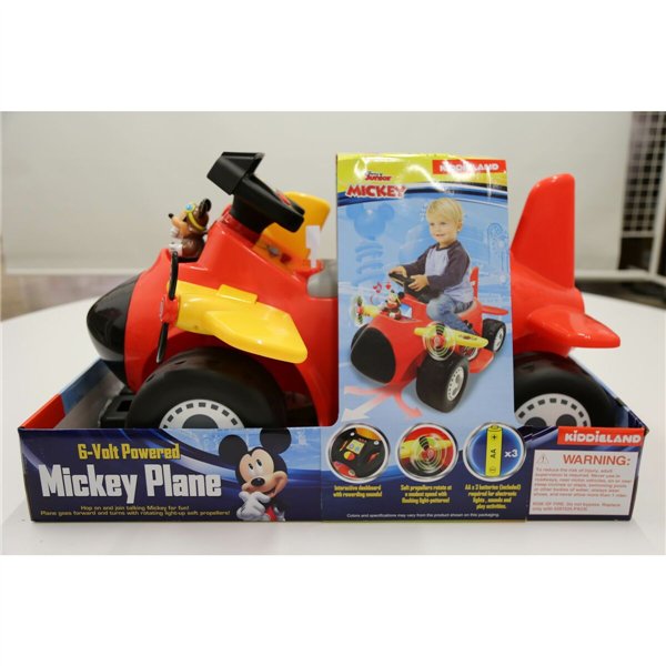 Children's Electric Car Mickey Mouse Battery Little Plane 6 V