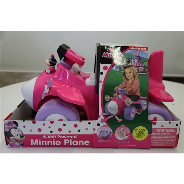 Children's Electric Car Minnie Mouse Battery Little Plane 6 V