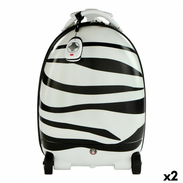 Trolley Backpack Rastar Children's Radio control Zebra 2,4 GHz 34 x 48 x 27,5 cm (2 Units)