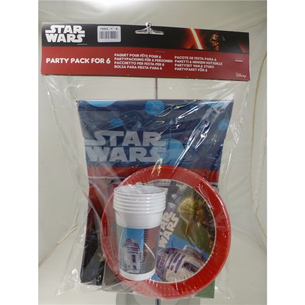 Party supply set Star Wars (6 Units)