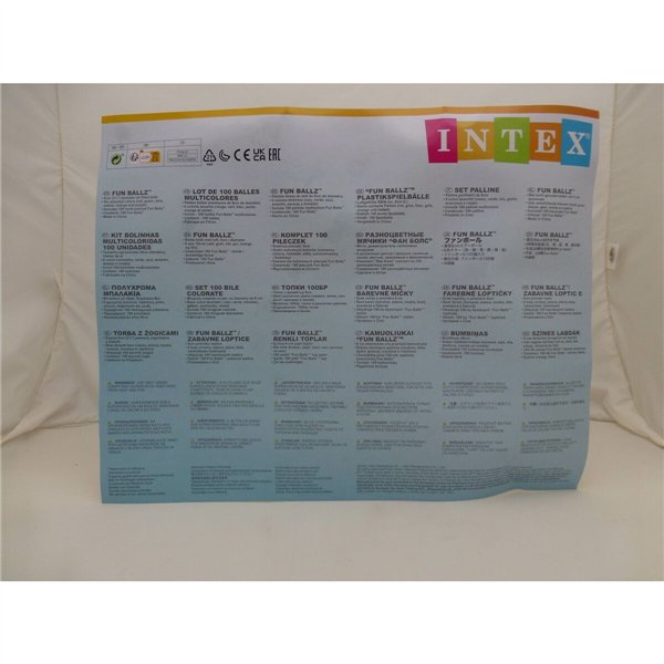 Balls Intex FUN BALLZ 8 x 8 x 8 cm (6 Units)