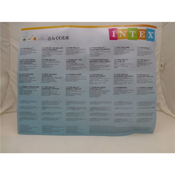 Balls Intex FUN BALLZ 8 x 8 x 8 cm (6 Units)