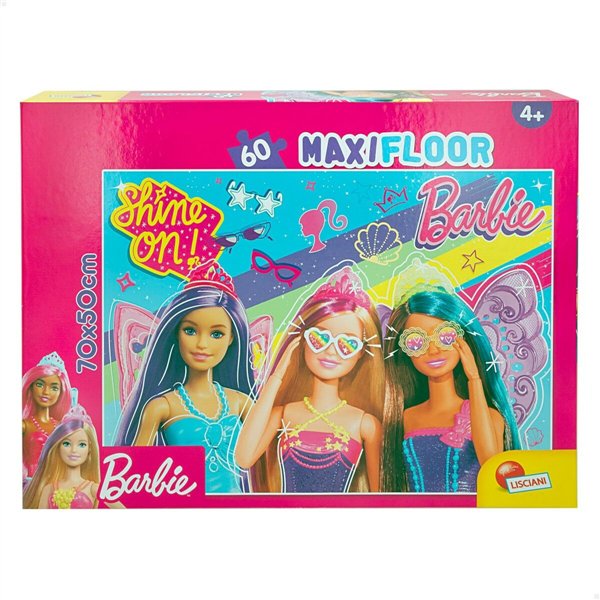 Puzzle Barbie MaxiFloor 60 Pieces 70 x 1,5 x 50 cm