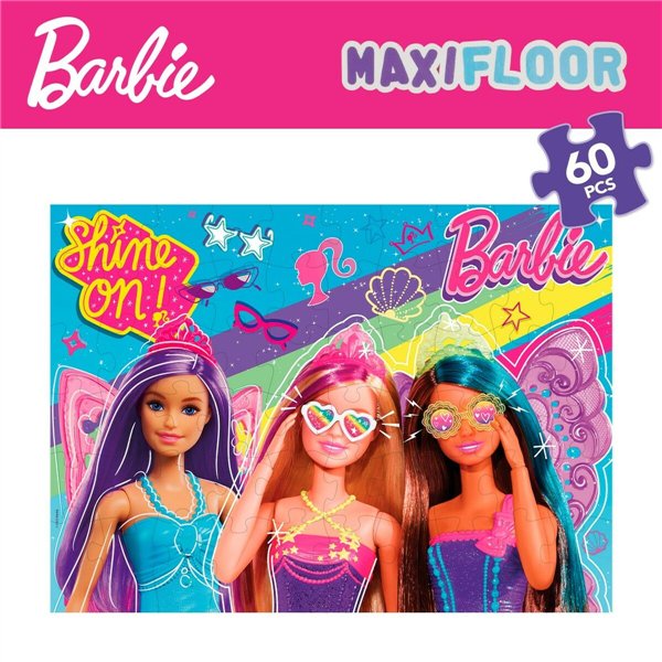 Puzzle Barbie MaxiFloor 60 Pieces 70 x 1,5 x 50 cm