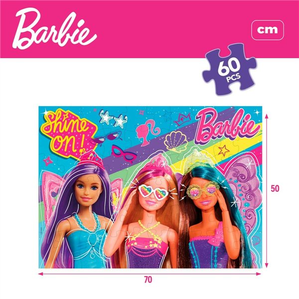 Puzzle Barbie MaxiFloor 60 Pieces 70 x 1,5 x 50 cm