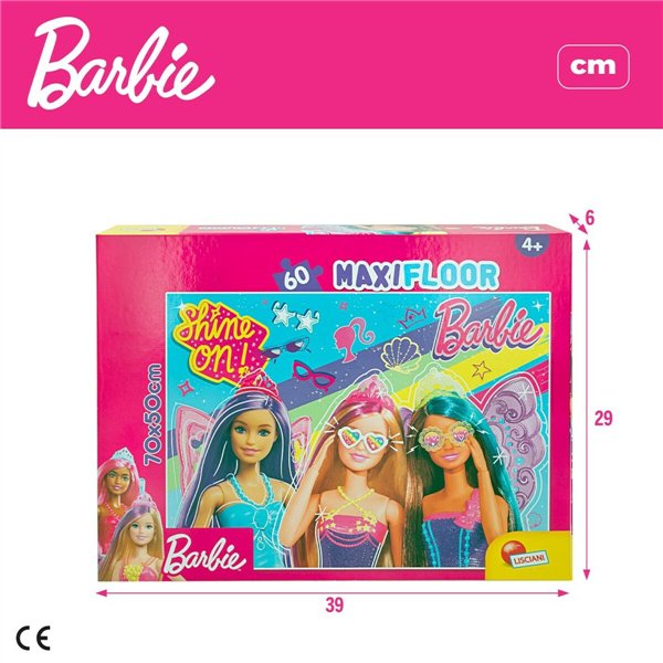 Puzzle Barbie MaxiFloor 60 Pieces 70 x 1,5 x 50 cm