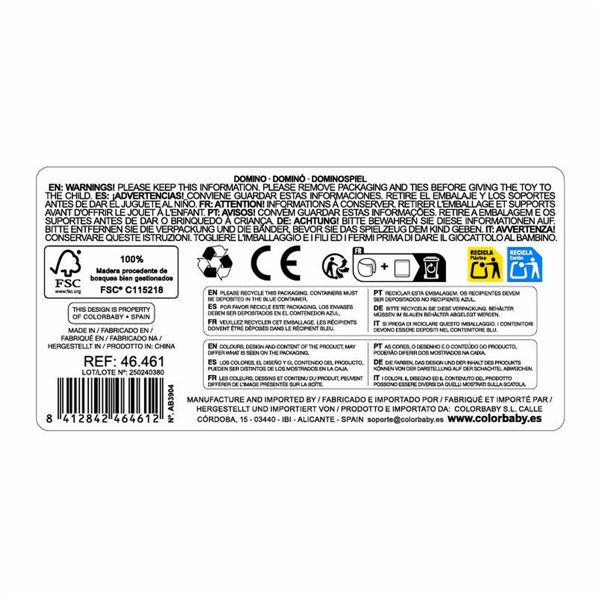 Domino Woomax animals (12 Units)