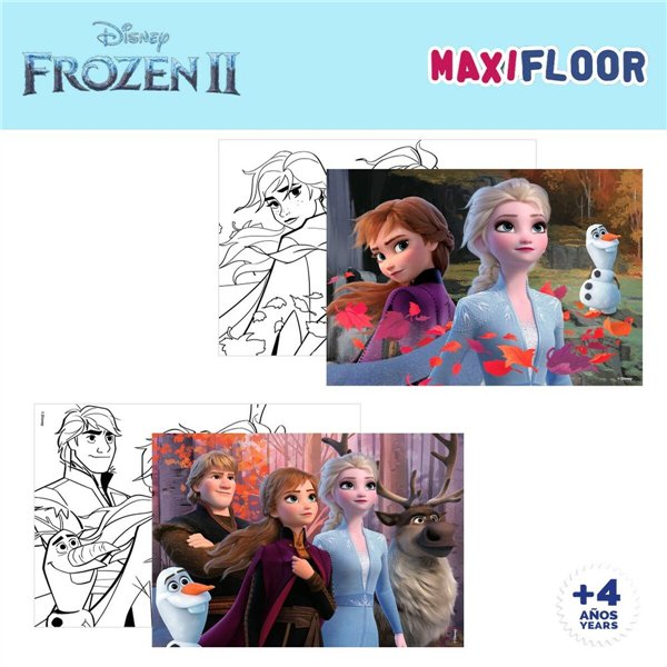 Child's Puzzle Frozen Double-sided 4-in-1 48 Pieces 35 x 1,5 x 25 cm (6 Units)