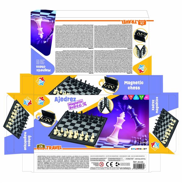 Chess and Checkers Board CB Games Plastic (6 Units)