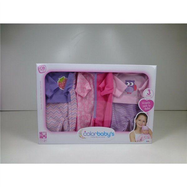 Doll's clothes Colorbaby 3 Pieces 6 Units