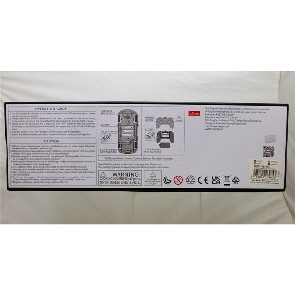 Remote control car Bugatti (4 Units)