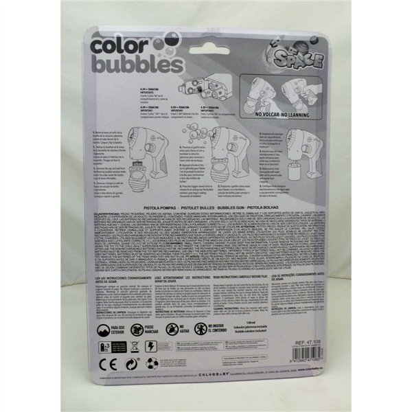 Soap Bubble Gun Colorbaby 14 x 16,5 x 5,5 cm 6 Units