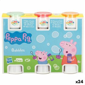 Bubble blower set Peppa Pig 3 Pieces 60 ml (24 Units)