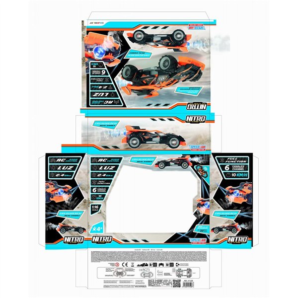 Remote-Controlled Car Speed & Go 1:16 (2 Units)