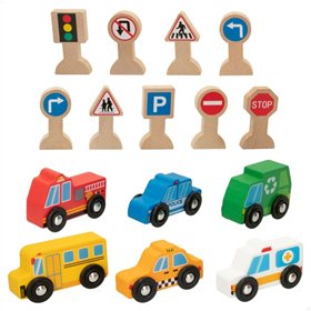 Vehicle Playset Woomax 15 Pieces (6 Units)