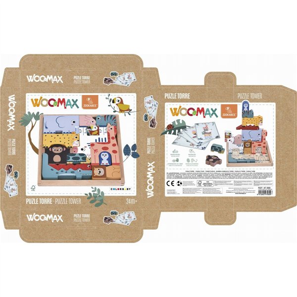 Child's Wooden Puzzle Woomax (6 Units)