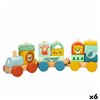 Train Woomax 33 x 11 x 7 cm animals (6 Units)