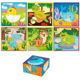 3D Puzzle Lisciani Giochi 22 x 23 x 1 cm animals 4 Pieces (6 Units)