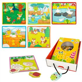 Child's Puzzle Lisciani Giochi 16 x 0,5 x 15 cm Touchpad 18 Pieces (6 Units)