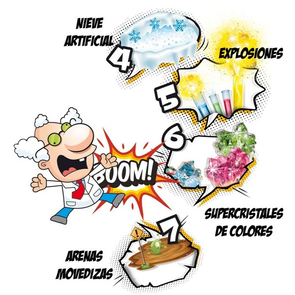 Science Game Lisciani Giochi El gran laboratorio del científico loco ES (4 Units)