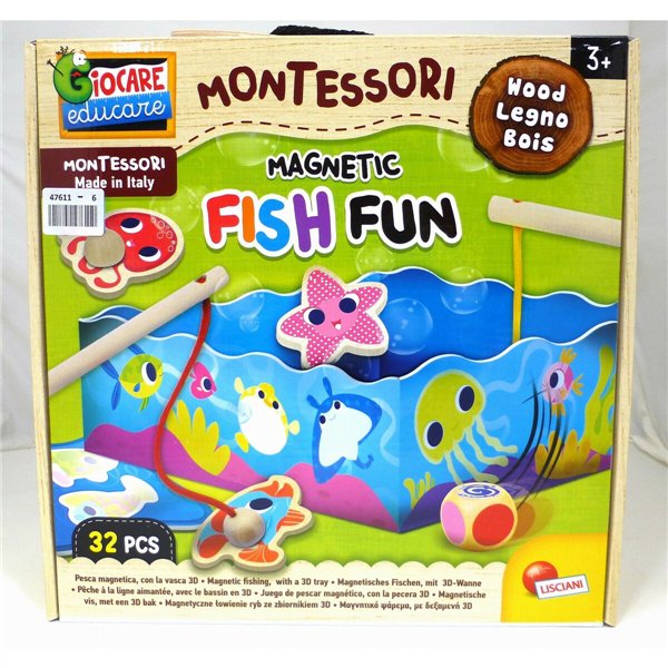 Board game Lisciani Giochi Montessori Fishing (6 Units)
