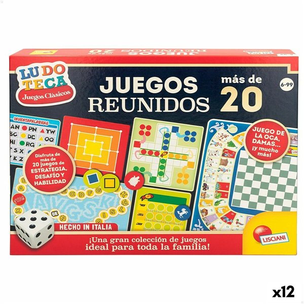 Board game Lisciani Giochi Juegos reunidos 40 x 0,1 x 33 cm ES (12 Units)