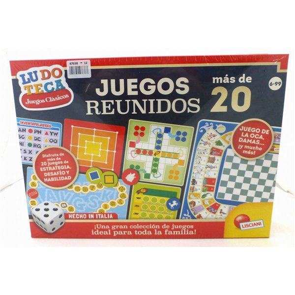 Board game Lisciani Giochi Juegos reunidos 40 x 0,1 x 33 cm ES (12 Units)