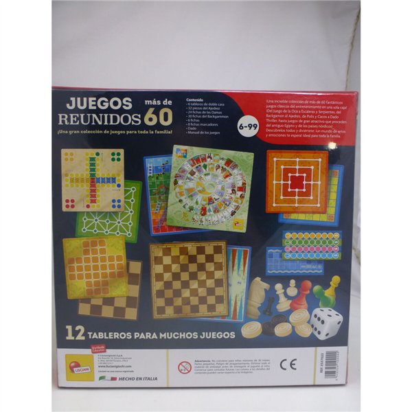 Board game Lisciani Giochi Juegos reunidos 26 x 1 x 26 cm ES (10 Units)