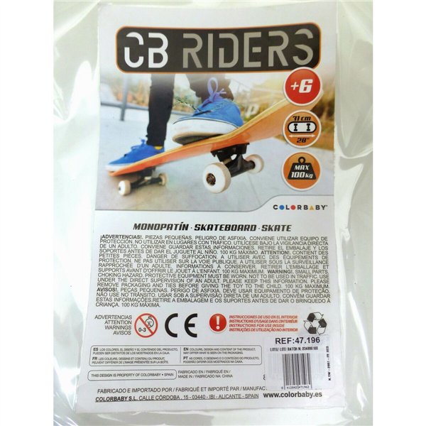 Skateboard Colorbaby Red (2 Units)