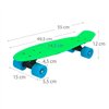 Skateboard Colorbaby Green (6 Units)