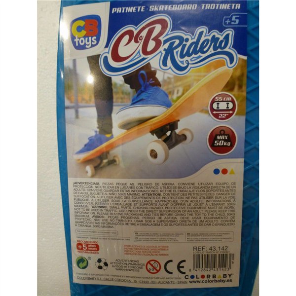 Skateboard Colorbaby Blue (6 Units)