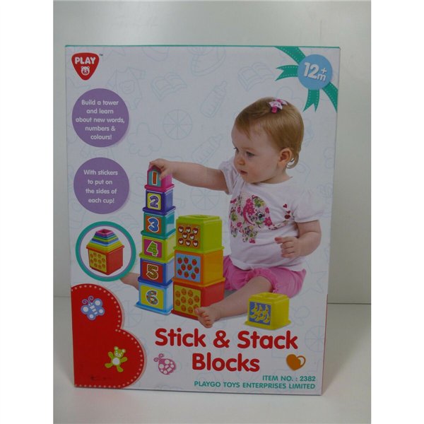 Stacking Blocks PlayGo 10,2 x 50,8 x 10,2 cm