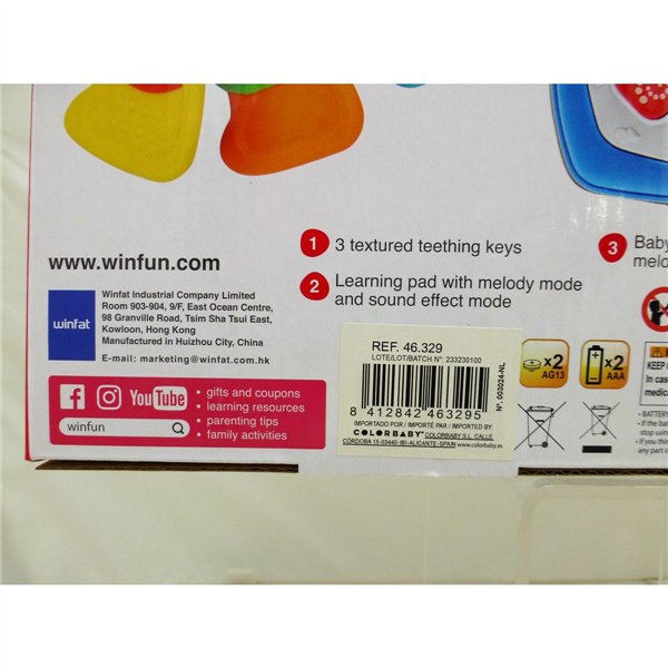 Interactive Toy Winfun 13 x 18,5 x 2,5 cm