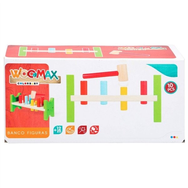 Wooden Game Woomax Bench Hammer (10 pcs)