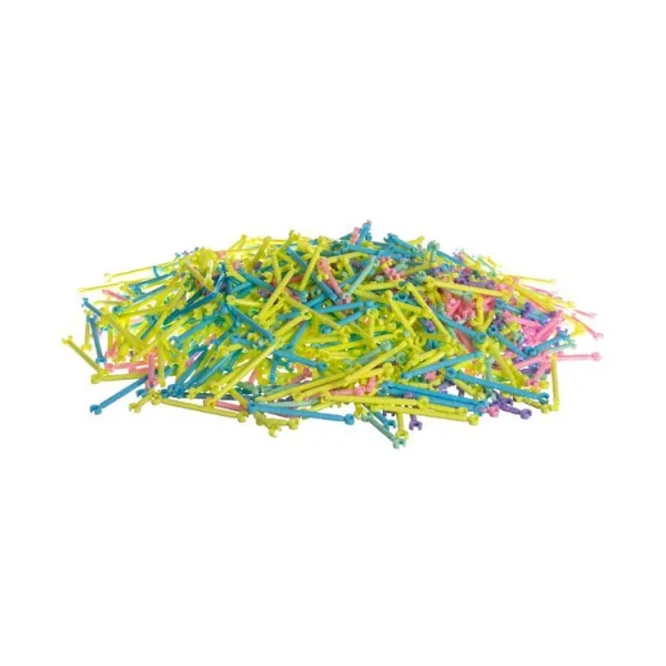 Blocks - straws - construction figures - 1000 pcs