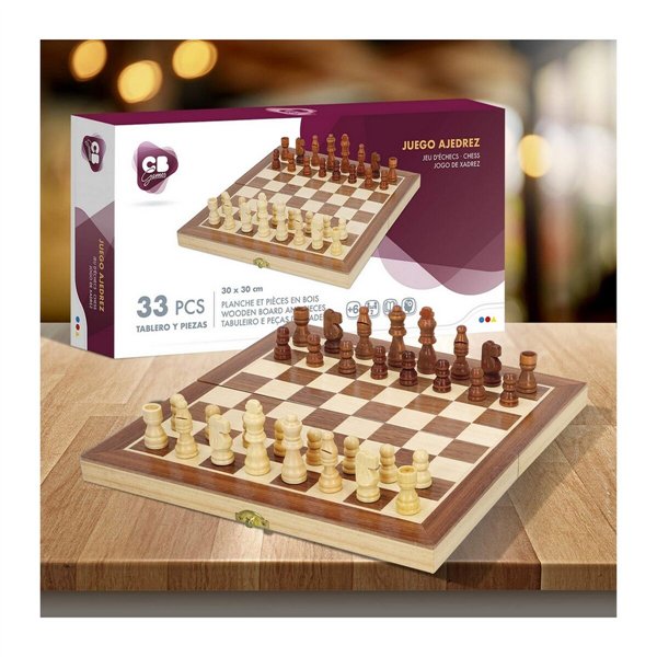 Chess CB Games Wood 33 Pieces
