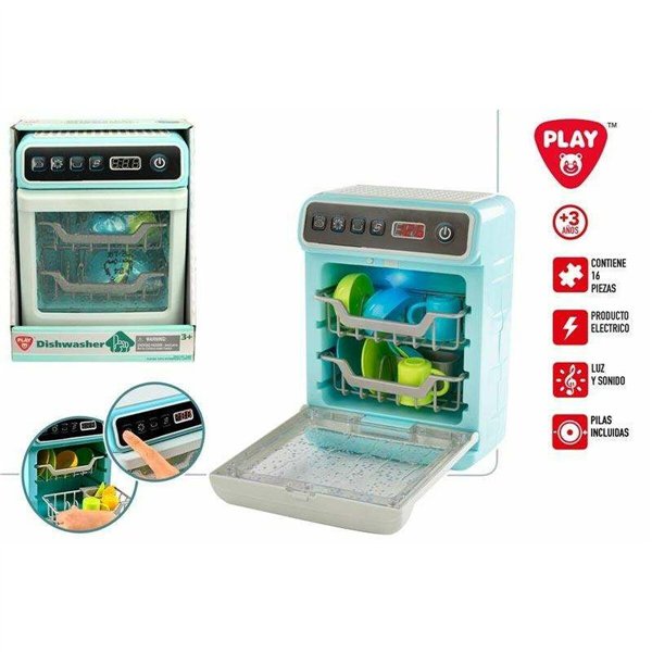 Toy dishwasher PlayGo Dishwasher Electric 24 x 18 x 12 cm 16 Pieces